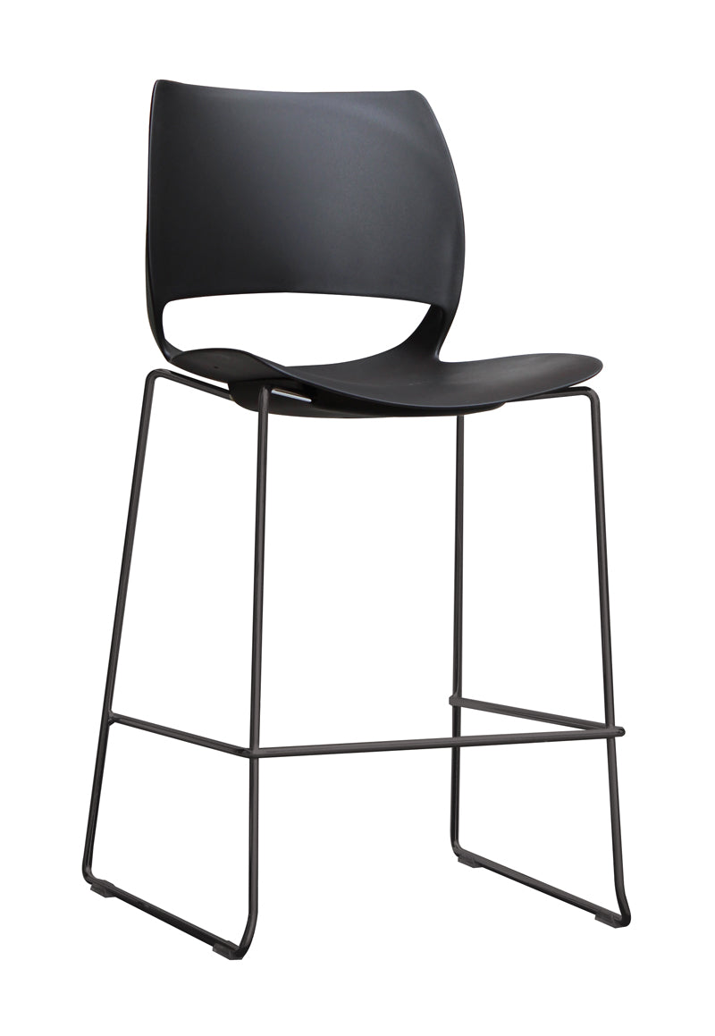 black frame bar stool