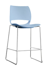 chrome base bar stool